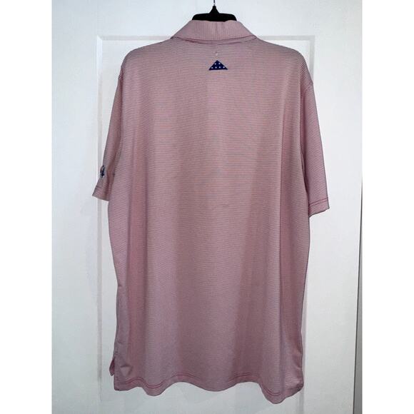 Stitch Golf Polo Shirt Men’s Large Red Striped - Picture 5 of 7